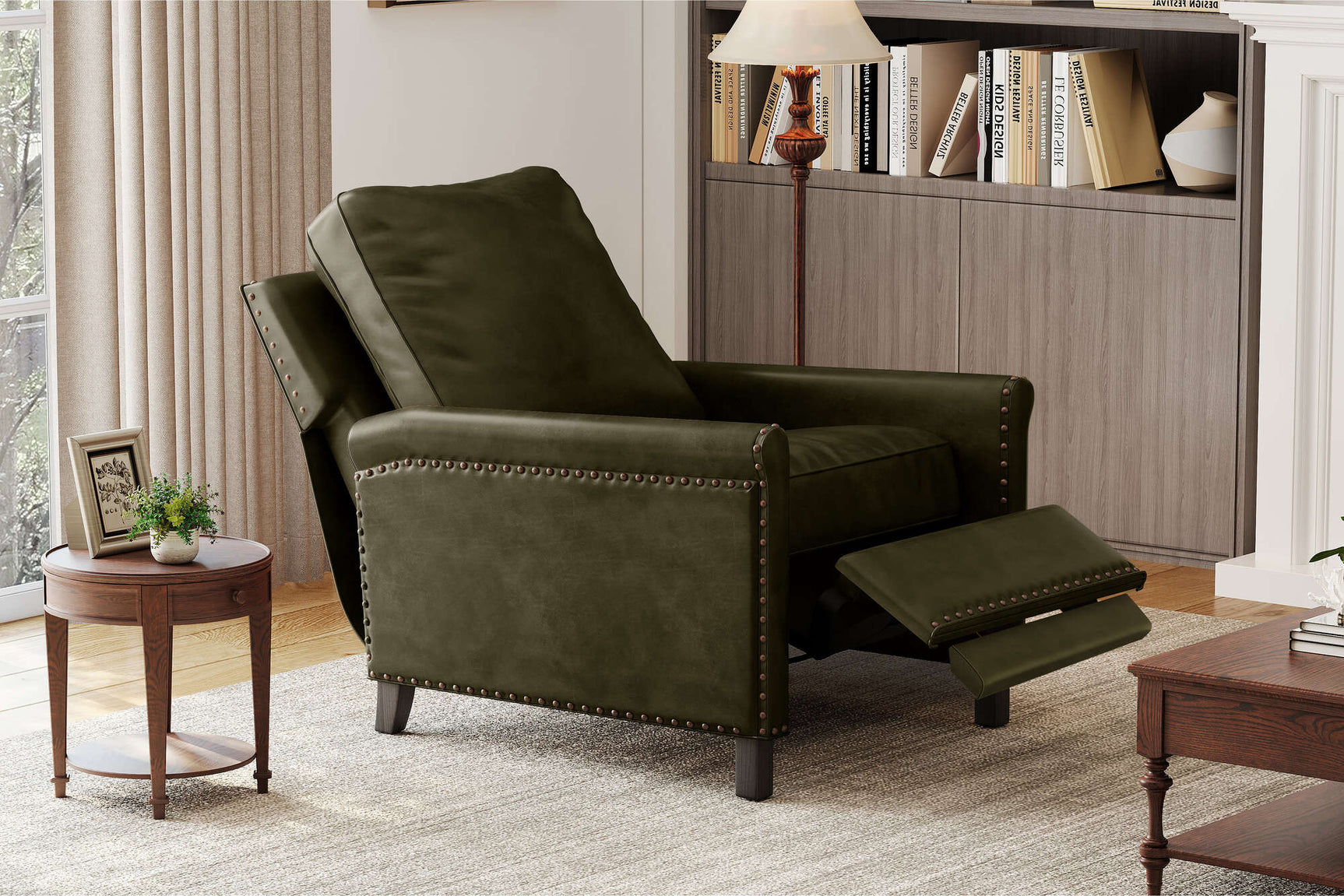 Jovany Leather Recliner Chair