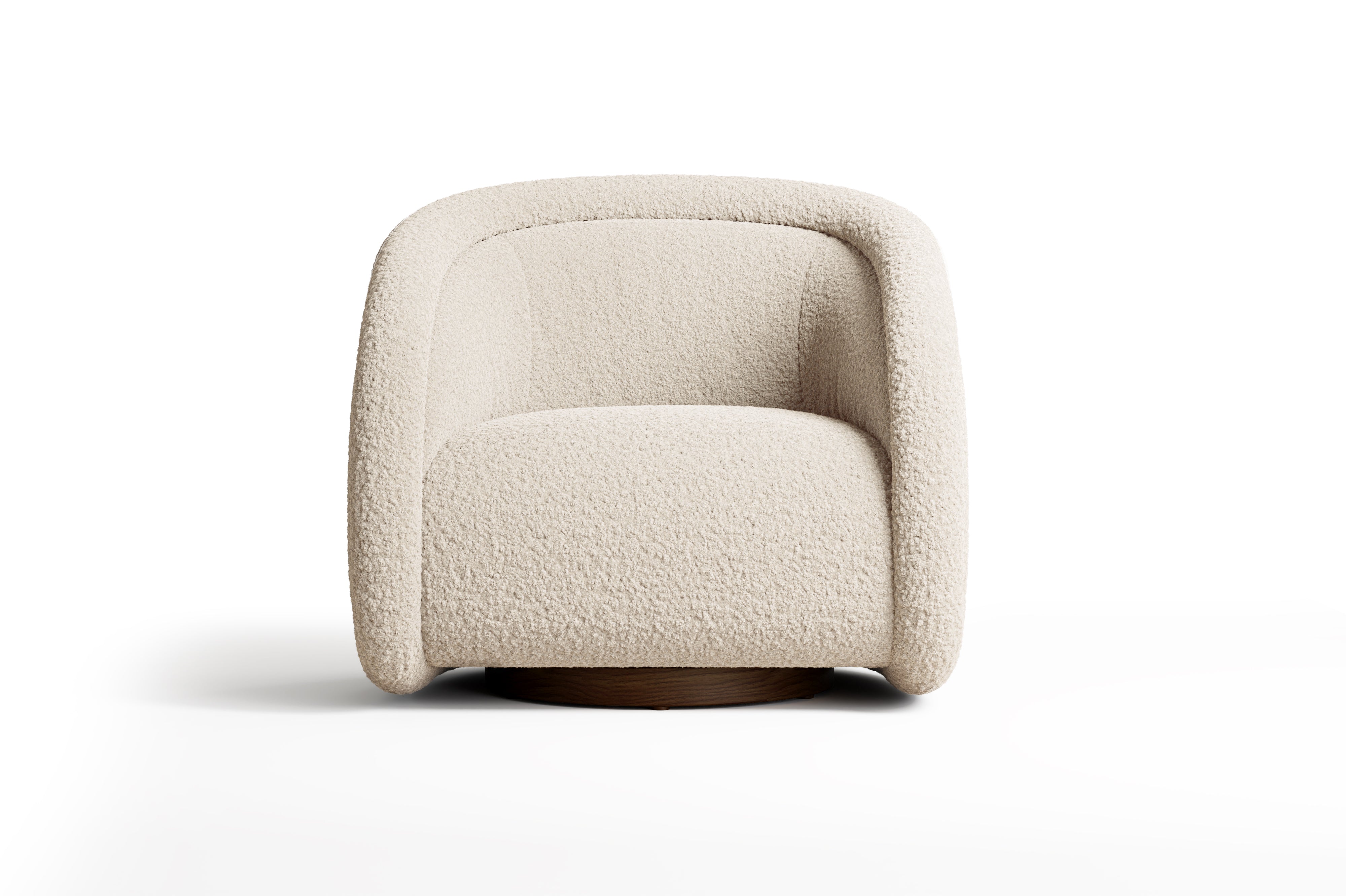 Violet Fabric Swivel Chair