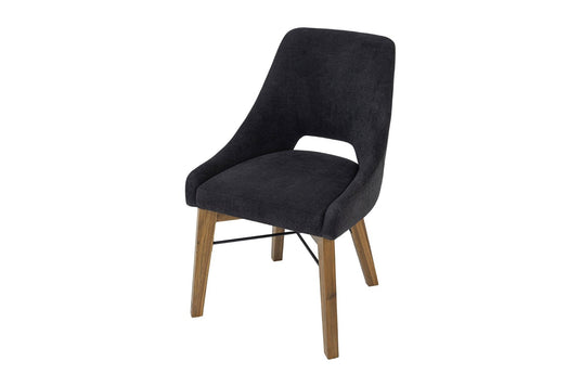 Keaton Curved Fabric Dining Chair (Set of 2) - Curves From Every Angle