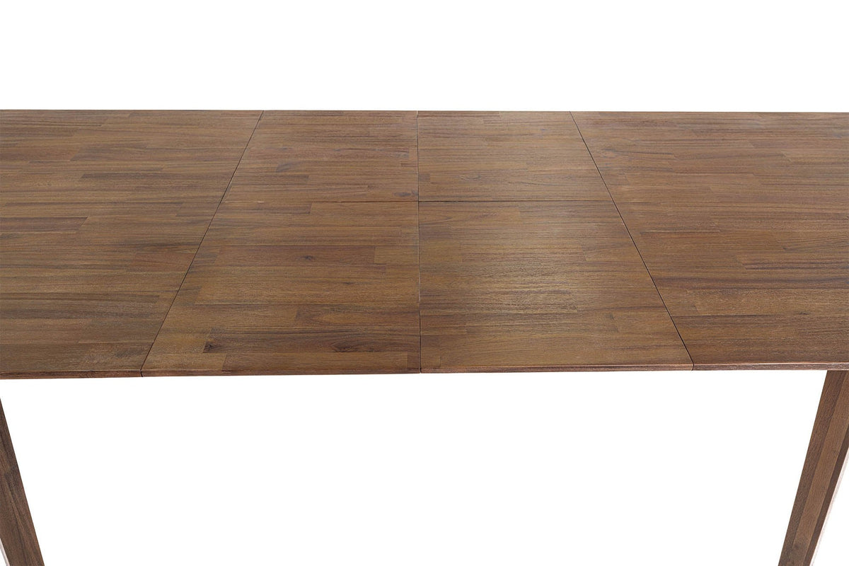 Keaton dining table top with both butterfly leaves in place
