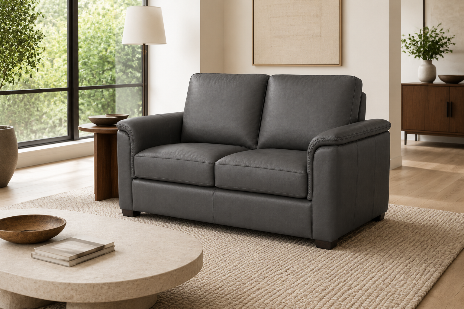 Valencia Laurent Leather Sofa