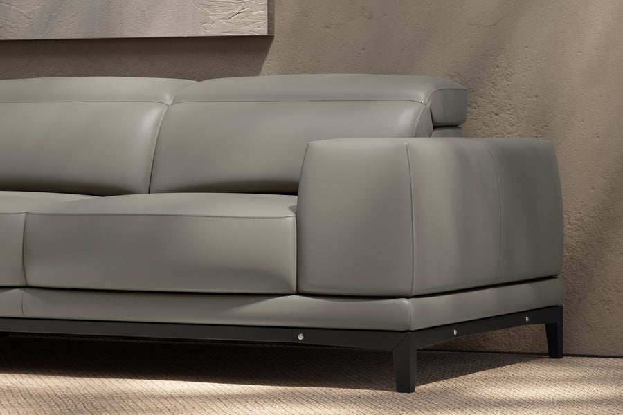 Valletta Leather Corner Sectional Sofa