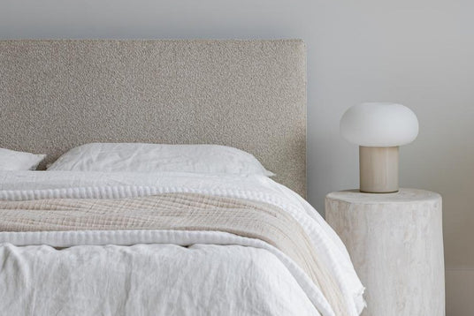 Padded Beige Headboard
