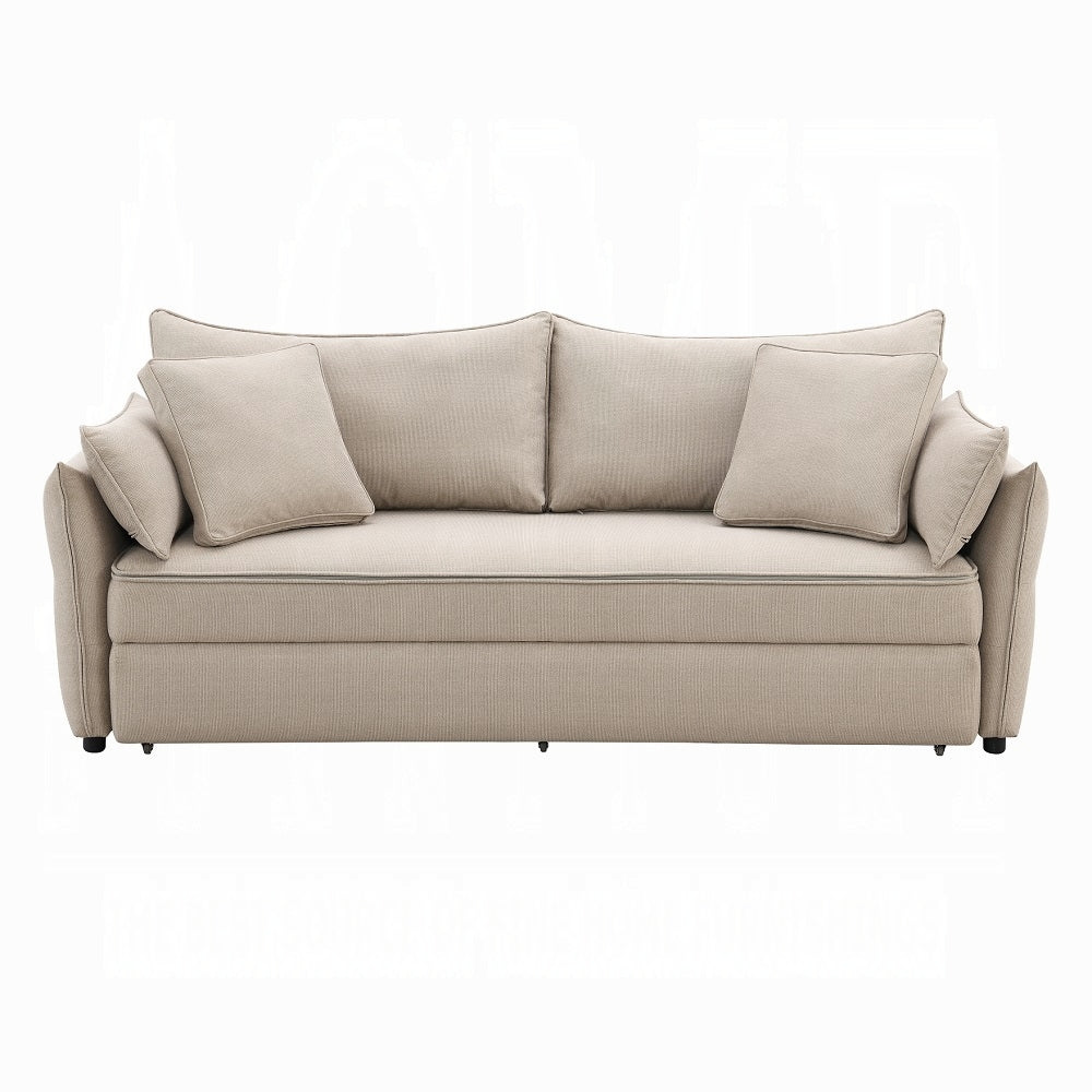 Cais Condo Size Sleeper Sofa w/Storage - Beige