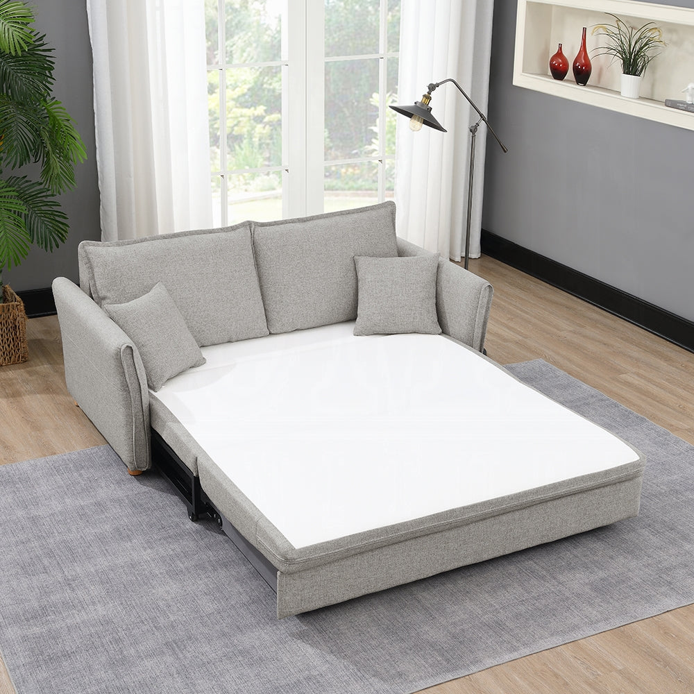 Oran Condo Size Sleeper Sofa w/Storage - Grey