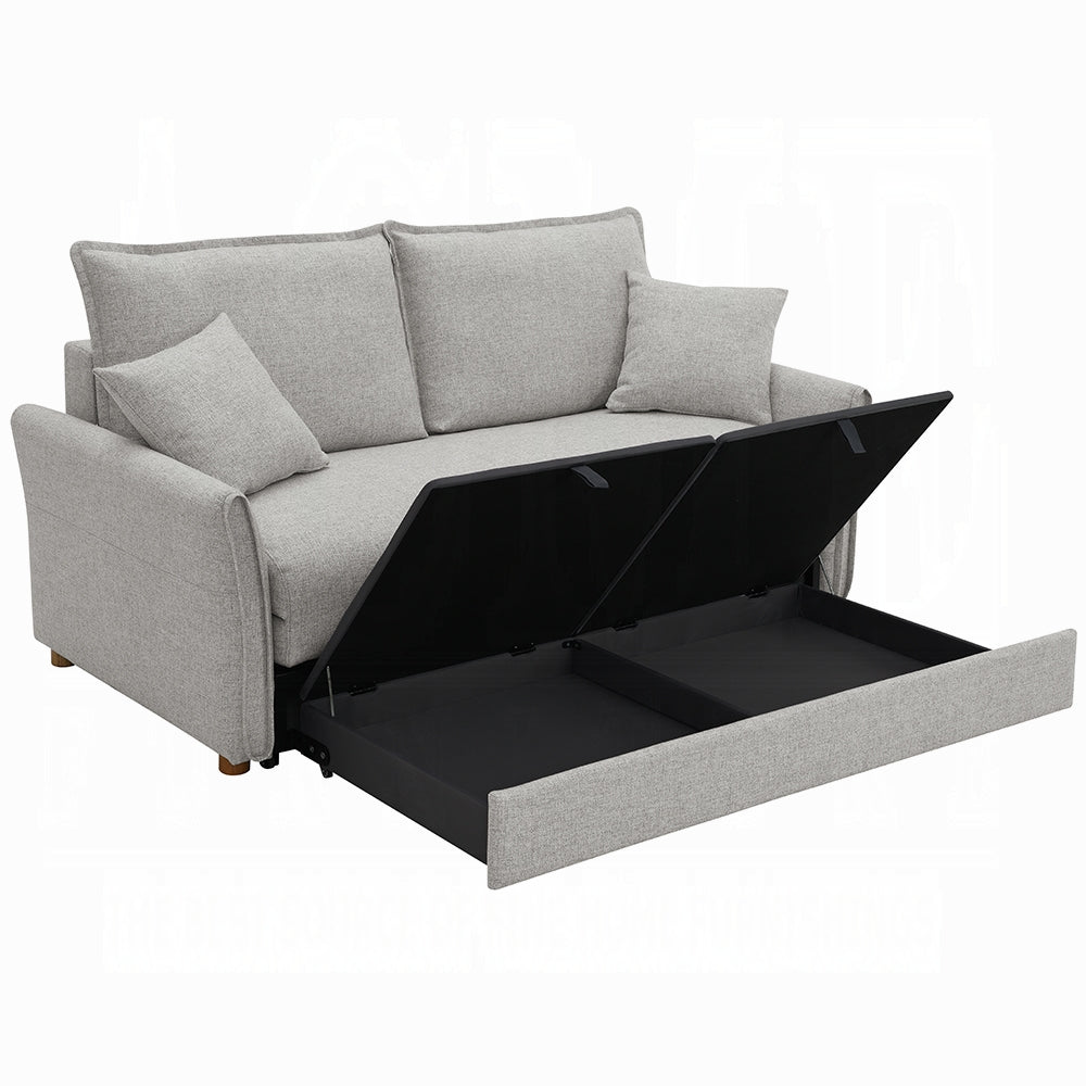 Oran Condo Size Sleeper Sofa w/Storage - Grey