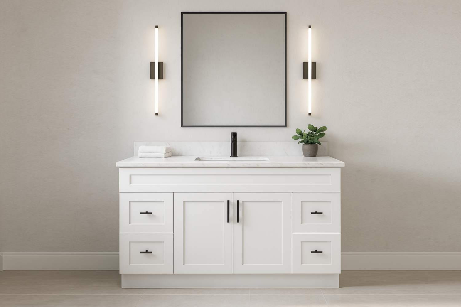 Astrid 72-Inch Single Sink Shaker Bathroom Vanity