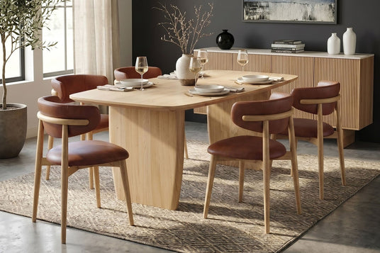 Marlow Top-Grain Leather Dining Chair - Set the Table Your Way