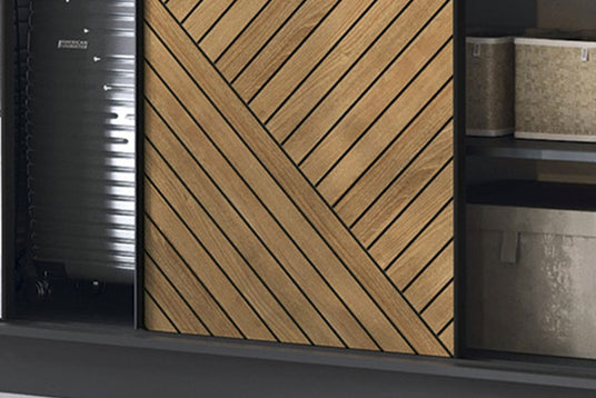 Geometric Oak Caramel Doors