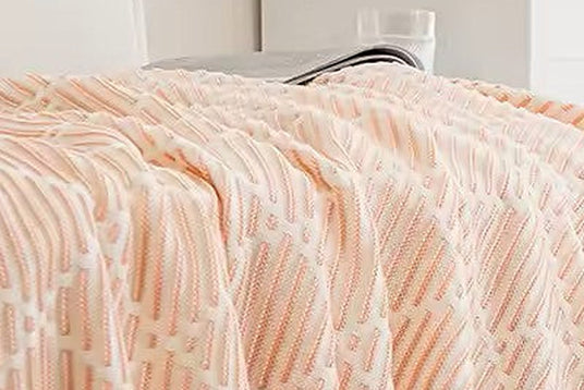 Soft Pink Diamond Knit
