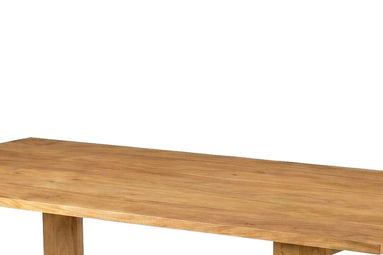 Mireille Solid Acacia Wood Dining Table - Honey-Toned Acacia