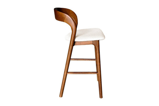 Norwood Fabric and Solid Ash Counter Stool - The Norwood Look, Raised Up
