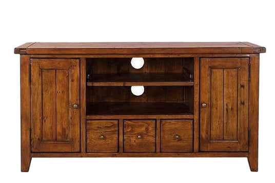 Novella Reclaimed Pine Small Media Console - Cords Kept in Check