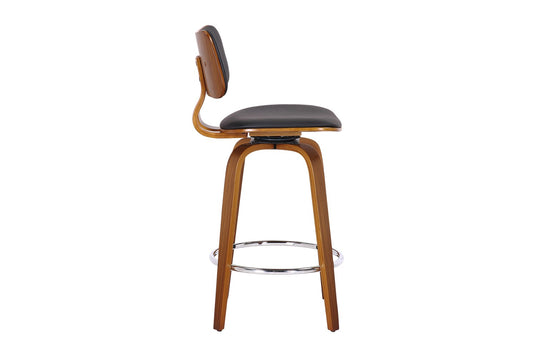 Oakes Faux Leather Swivel Counter Stool - Swivel at Counter Height