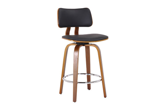 Oakes Faux Leather Swivel Counter Stool - Compact and Easy to Place