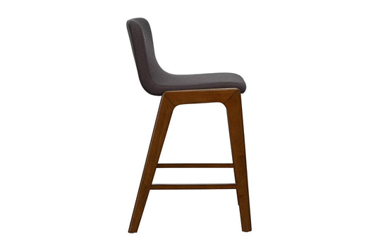 Prescott Grey Fabric Upholstered Counter Stool - Ready on Arrival