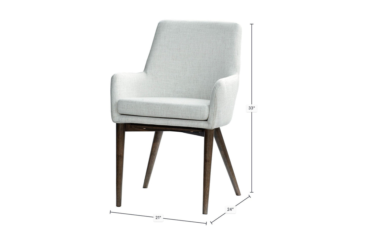 Radley arm dining chair dimensions in inches, 21 x 24 x 33 in