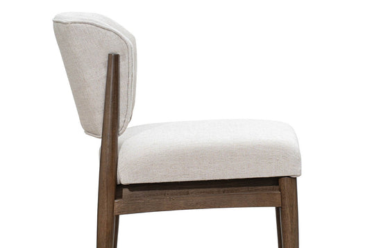 Sutton Fabric Armless Dining Chair (Set of 2) - A Back That Wraps Around