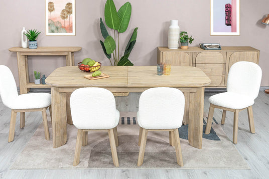 Sylvan Acacia Extendable Dining Table - Room for Six to Eight