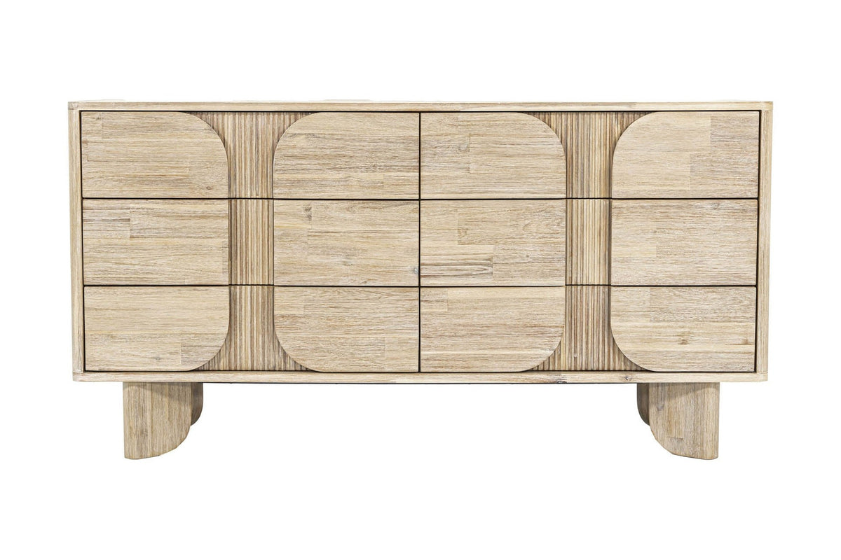 Sylvan 6-drawer dresser, front view