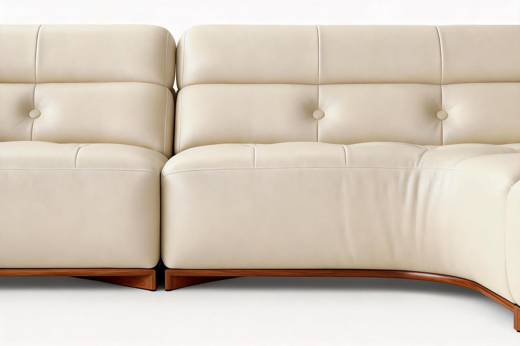 Tazio Leather Corner Sectional Sofa