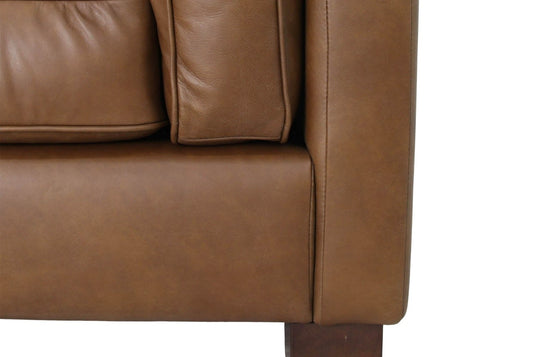 Thatcher Top-Grain Leather Track Arm Sofa - Tailored From Every Angle