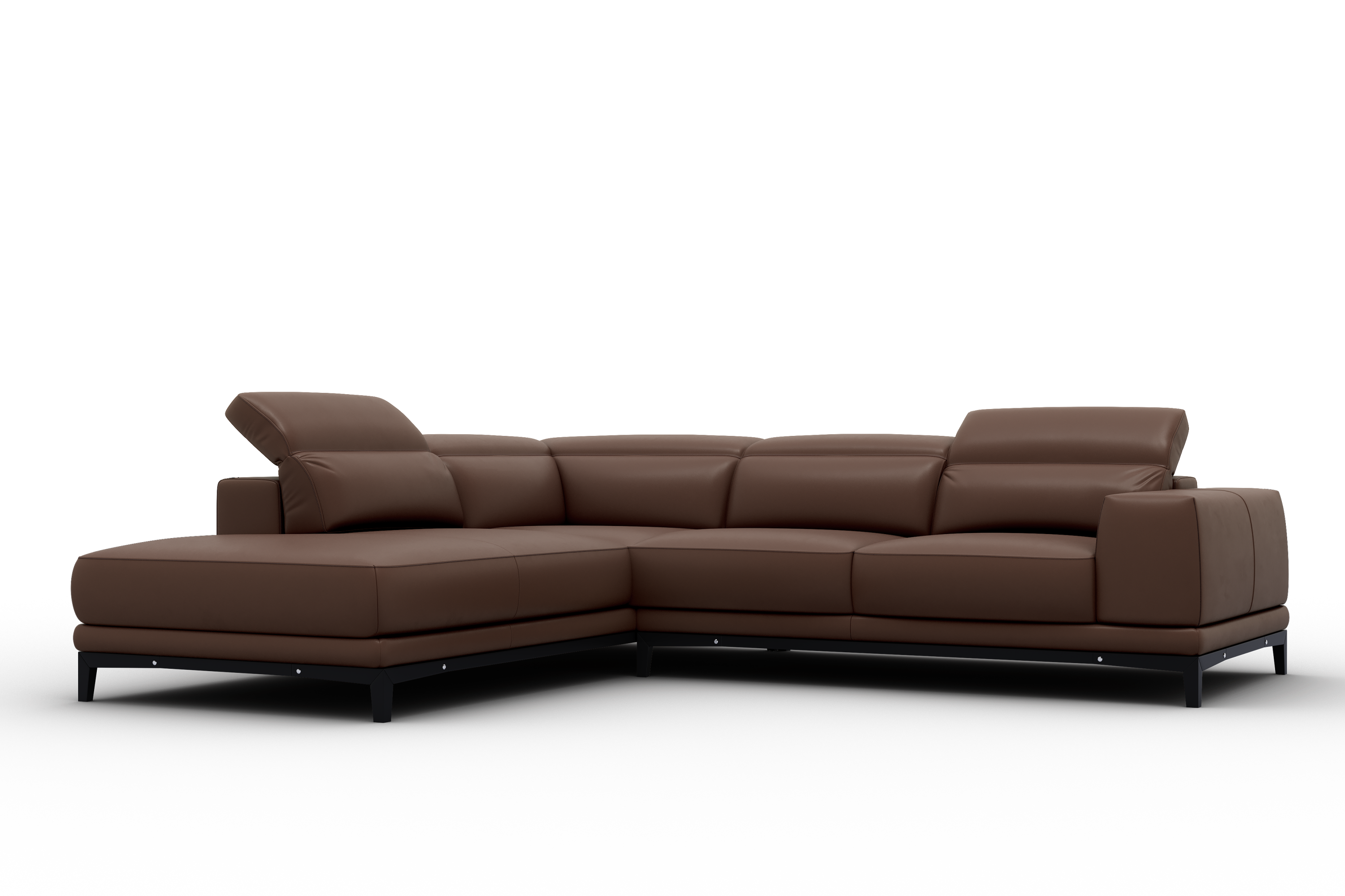 Valletta Leather Corner Sectional Sofa