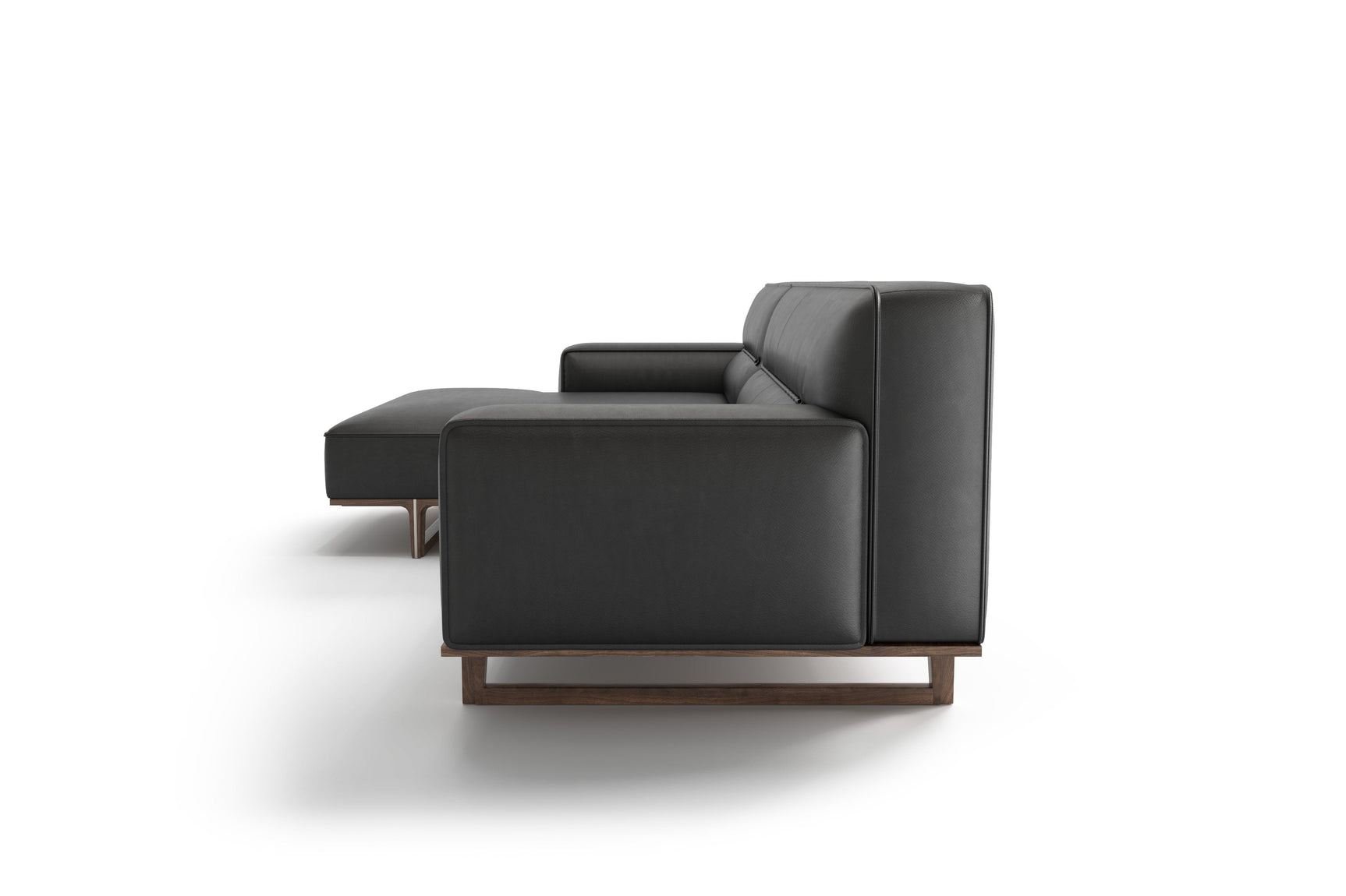 Varna Leather Sectional Sofa