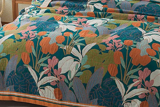 Teal and Orange Botanicals