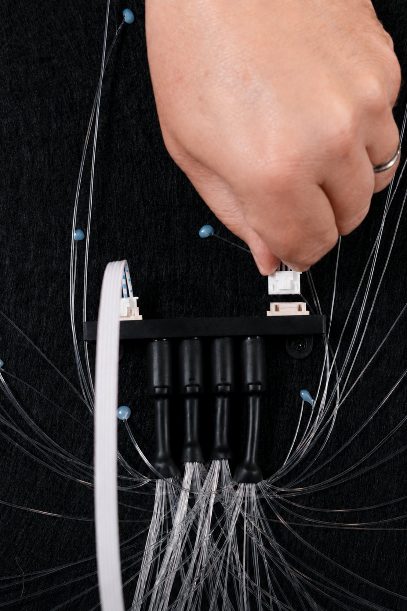 Connecting the panel wiring to the starlight controller