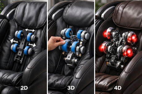2D vs 3D vs 4D Massage Chairs: What's the Difference?