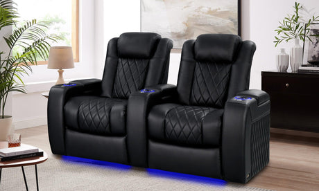 Valencia Tuscany Heat and Massage home theater seating in a Canadian living room