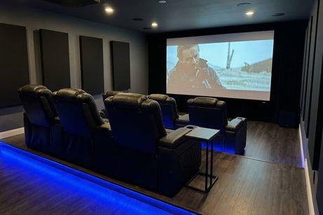 Home Theater Design Ideas That Make a Room Feel Cinematic(not show room)