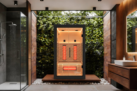 Valencia Aura black exterior infrared sauna