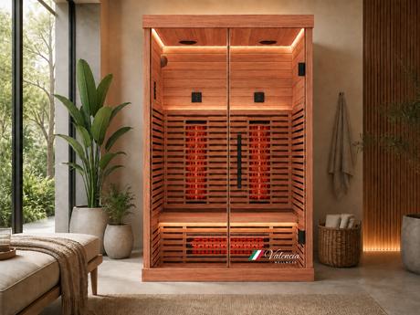 Valencia Aura red cedar infrared sauna