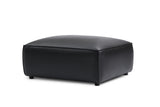 Nathan Leather Ottoman