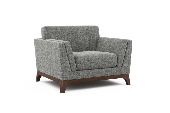 Valencia Sintra Performance Fabric Accent Chair, Cloudy Grey