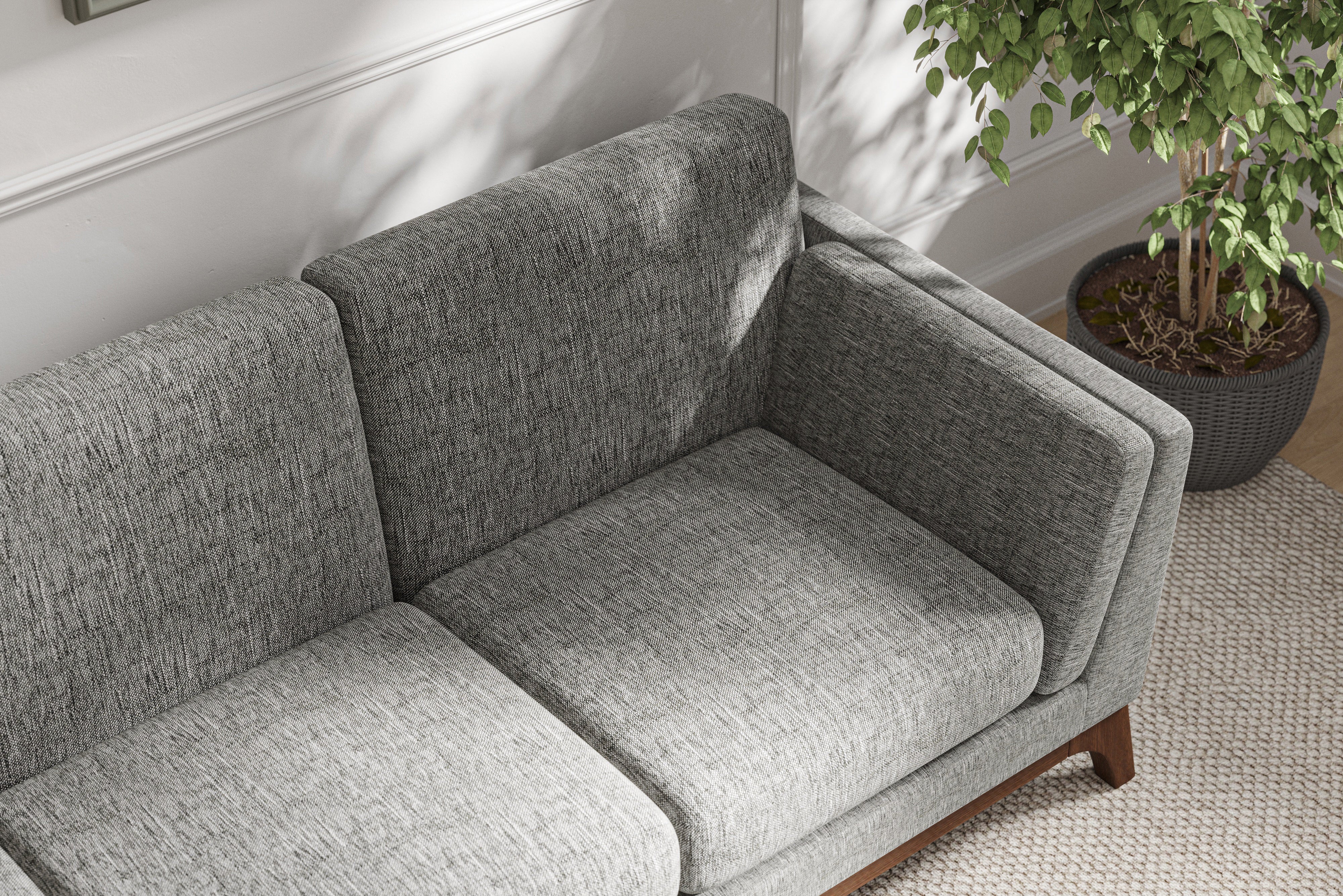 Valencia Sintra Performance Fabric Three Seats Sofa, Cloudy Grey