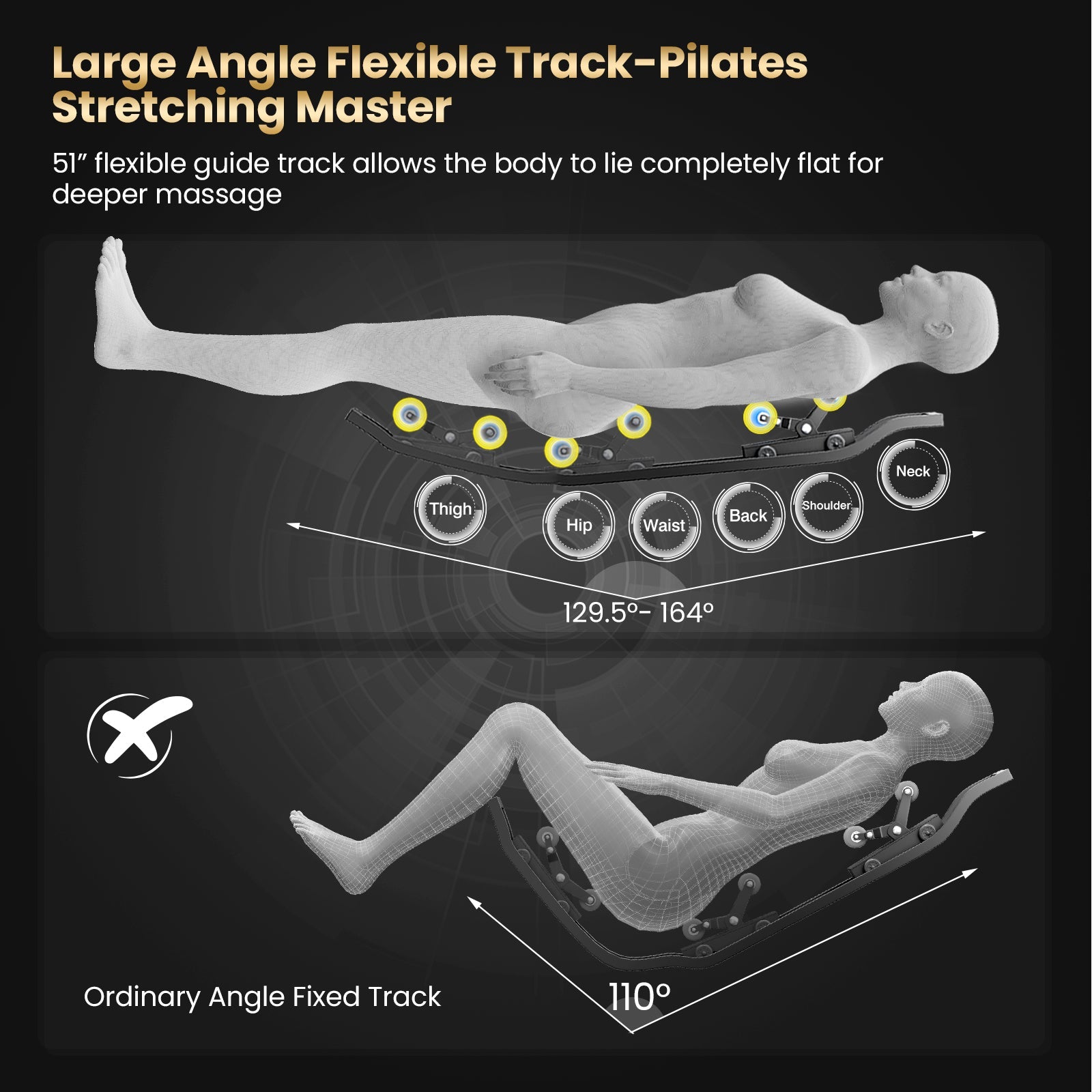 Costway-4D SL-Track Full Body Massage Chair, Zero-Gravity Design