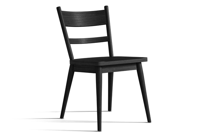 Valencia Rocco Wood Dining Chair, Black