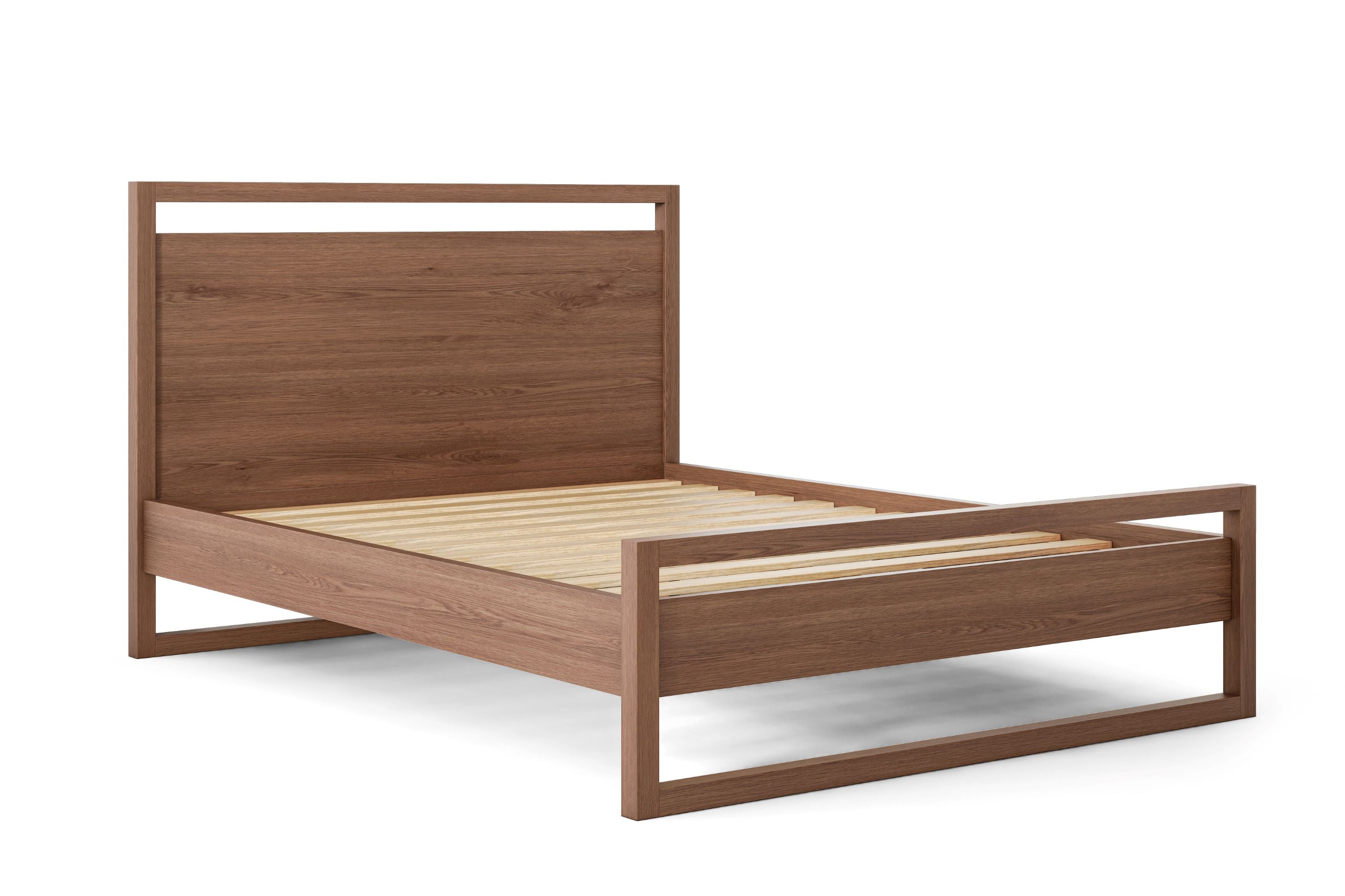 Valencia Leah Natural Solid Wood King Bed Frame, Natural