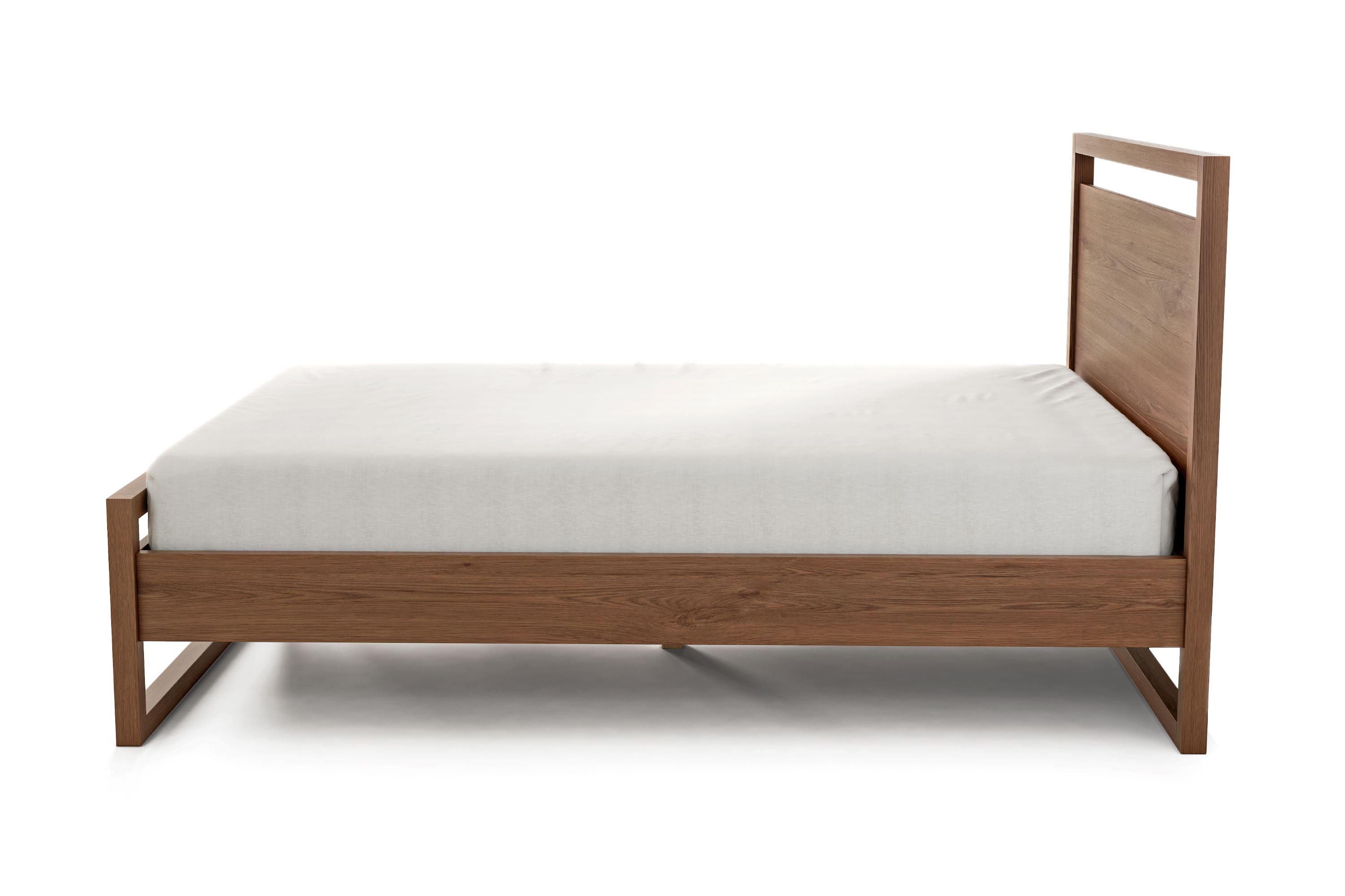 Valencia Leah Natural Solid Wood King Bed Frame, Natural