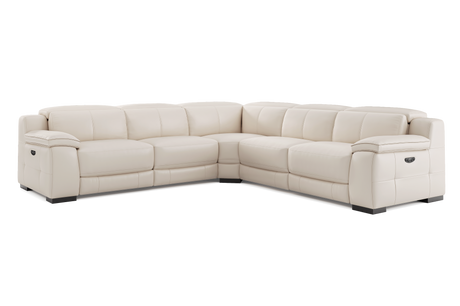 Ellie Leather Corner Sectional Sofa