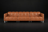 Sofia Distressed Italian Aniline Leather Dual Reclining Sofa
