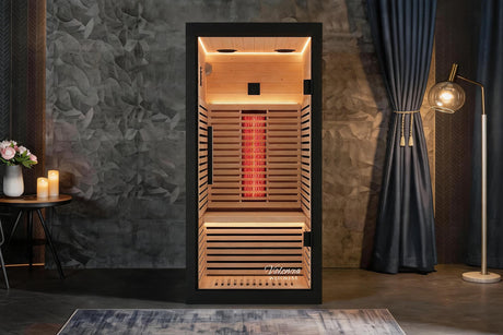 Valencia Aura™ 1-Person Full Spectrum Infrared Sauna | Low-EMF Hemlock