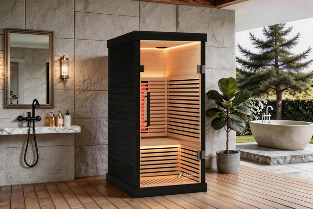 Valencia Aura™ 1-Person Full Spectrum Infrared Sauna | Low-EMF Hemlock