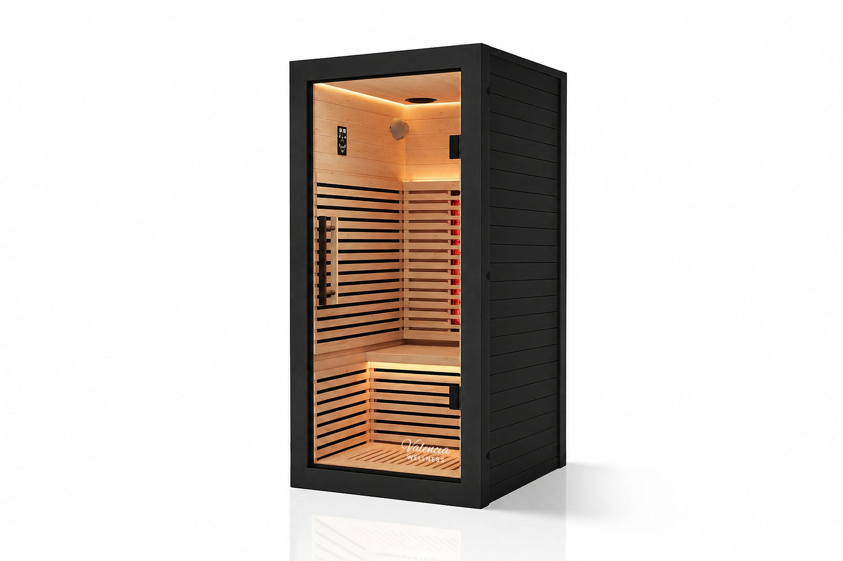 Valencia Aura™ 1-Person Full Spectrum Infrared Sauna | Low-EMF Hemlock