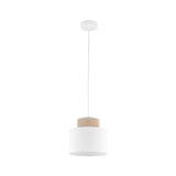 Duo White Jute Scandinavian Pendant Ceiling Light for Kitchen Island, Dining Room & Natural Interiors