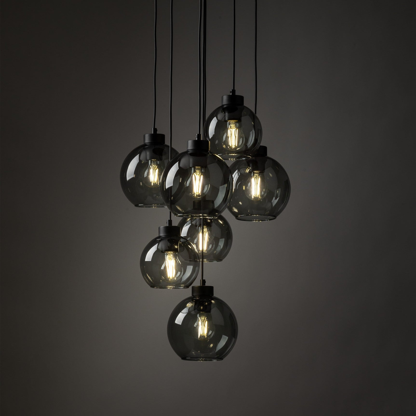 CUBUS Graphite Glass Scandinavian Pendant Light 7