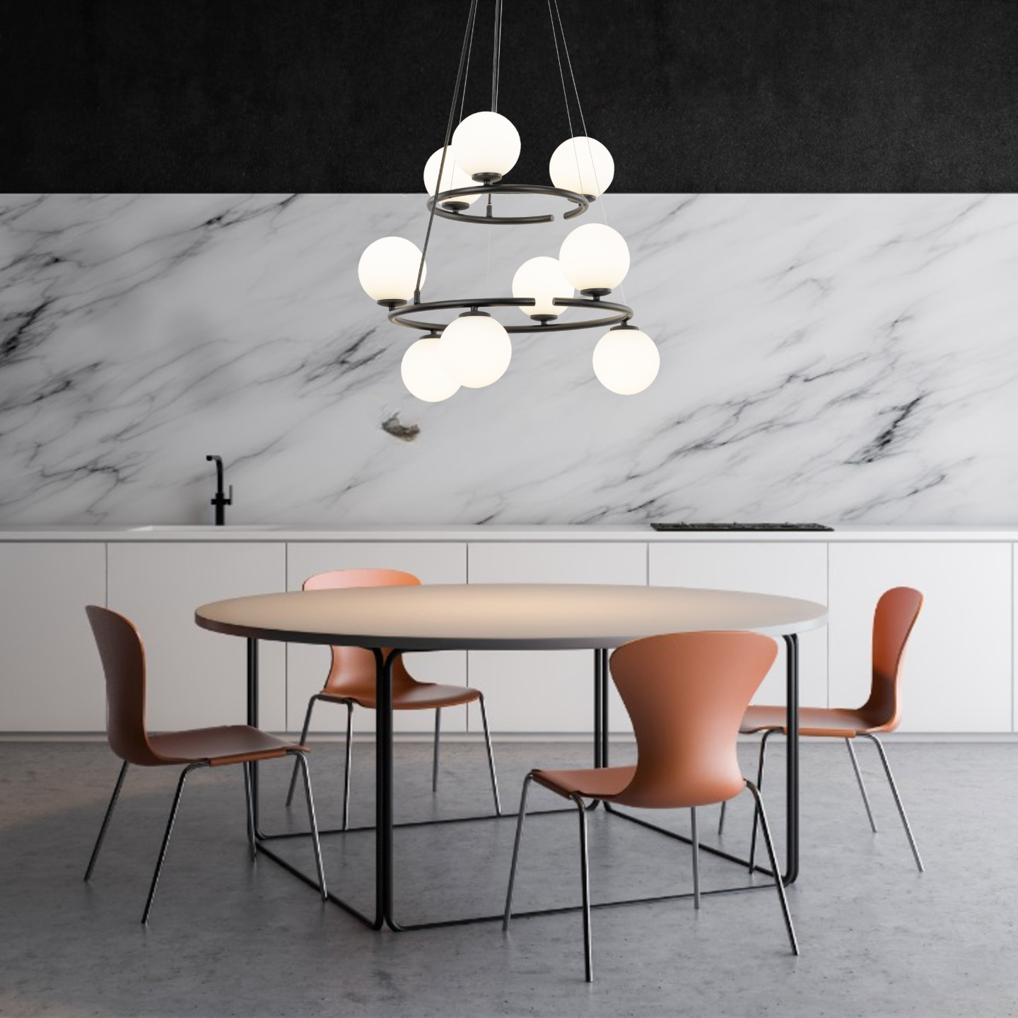 Anabelle Scandinavian Minimalist Pendant Ceiling Light for Kitchen Island, Dining Room & Modern Interiors